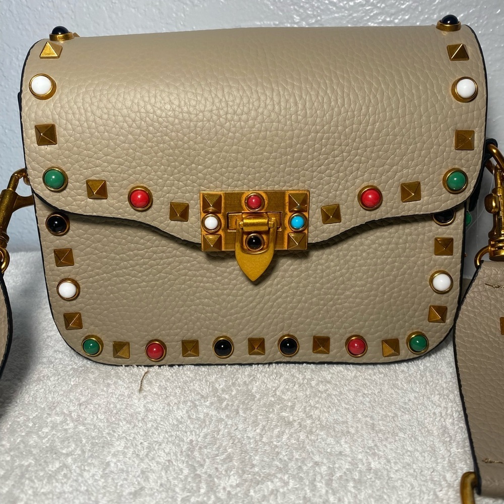 Multicolor Studded Crossbody Bag - Picture 2 of 14